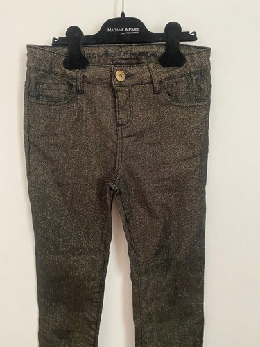 Pantalon jean noir pailleté - jean,