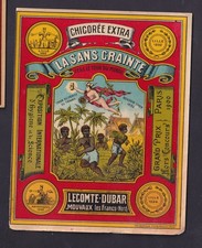 Ancienne étiquette Chicorée