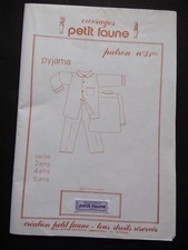 § patron ancien PETIT FAUNE