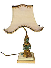 LAMPE statuette BRONZE bouddha