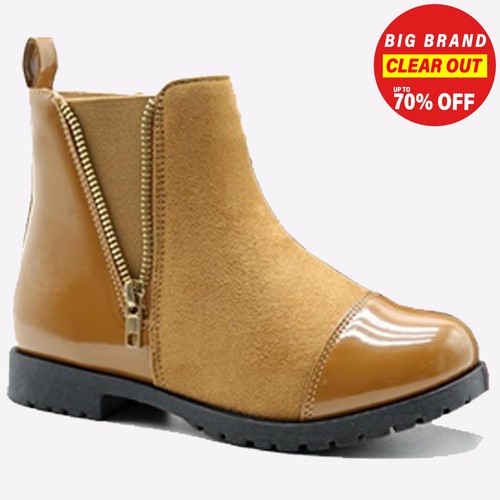 Bottes designer tan vernies - bottes,