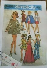 8466 PATRON SIMPLICITY  VINTAGE ANNEE 70  6 CREATIONS   BARBIE