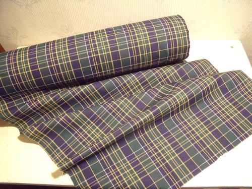 Ancien tissu dralon - , ecossais