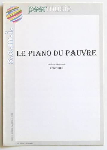 Partition sheet music leo - partition,
