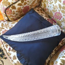 Très Grande Corne pour Boire en Cristal, Vintage, Années 70, Rare, Très Bon État