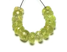 14 pcs CHRYSOBERYL Neon Green