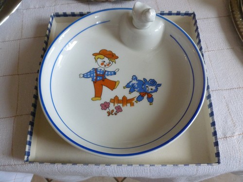 Assiette bouillie vintage - assiette, à