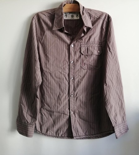 Chemise marron rayures - à,