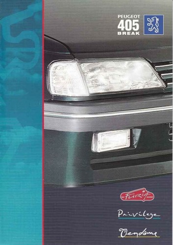Brochure peugeot 405 break - 405,