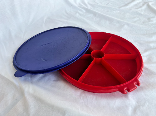 Vintage red tupperware - vintage,