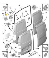 Joint de porte arrière