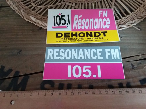 Anciens autocollants radio - autocollants,