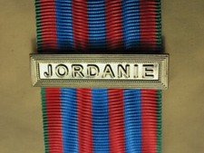 Agrafe  JORDANIE  pour la Médaille Commémorative Française
