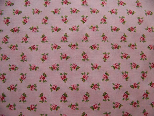 Coupon tissu fleuri - de,