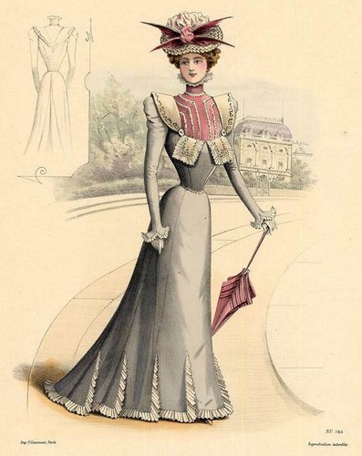 Haute couture robe ombrelle - et,