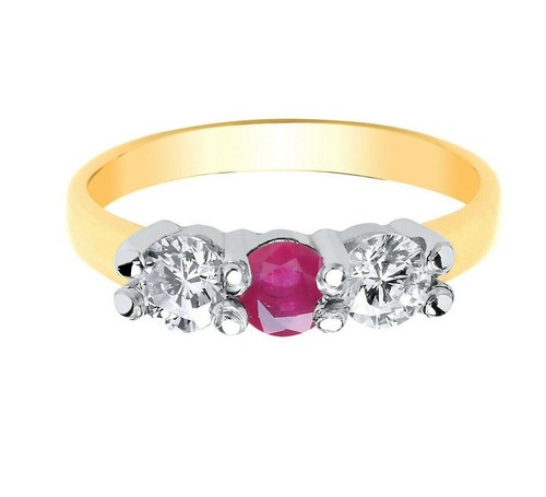 Bague trilogie rubis
