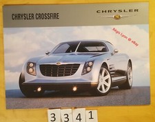 CHRYSLER CROSSFIRE Concept Car Prospectus USA 2001 2 pages