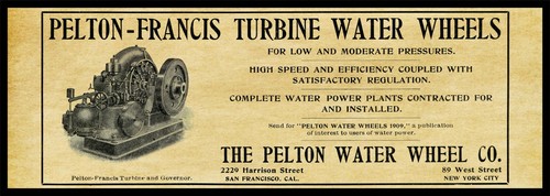 1911 pelton francis water - 1911,