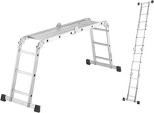 Échelle pliable en aluminium Hailo M60 7412-037 4x3, avec plate-forme 150 kg B