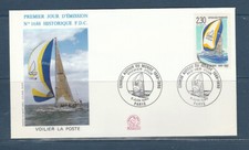 enveloppe 1er jour  voile voilier  course autour du monde 75 Paris  1990