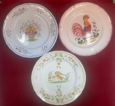 Lot de 3 assiettes