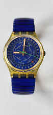 Montre Swatch vintage 1992/93 Cadran bleu, bracelet bleu