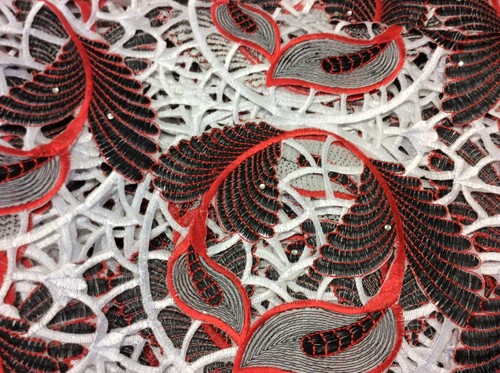 Tissu dentelle africaine