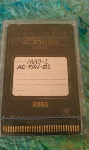 Korg card ram loaded sounds - card,