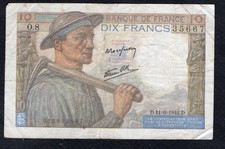 Un billet de 10 Francs Mineur