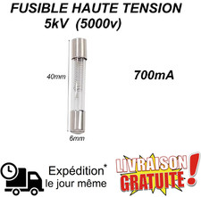 Fusible Haute Tension 5kV 700mA idéal pour Micro-ondes & Appareils Électriques