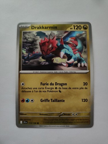 Carte pokémon drakkarmin - carte,