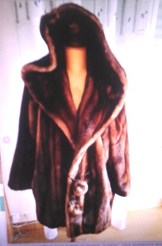 Superbe manteau capuche fausse - manteau,