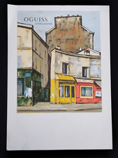 77,5 cm / 56 cm lithographie OGUISS TAKANORI paris place du maroc