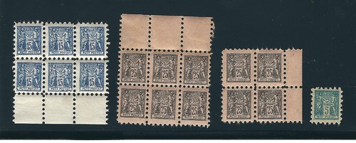 Timbres neufs type - neufs, sage"