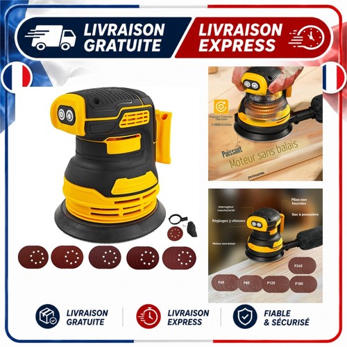 Ponceuse orbitale sans - , fil