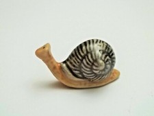 magnifique miniature escargot en porcelaine , collection ,slak,  snail G-tp8-13