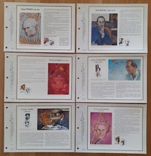 Série 6 Feuillets CEF 1er jour Offset : COMPOSITEURS ET MUSICIENS - Année 1992