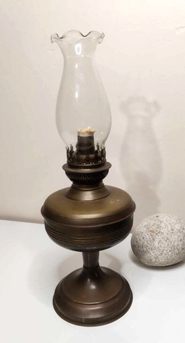 Lampe huile laiton - lampe, en