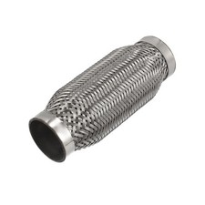 1,77"x5"x6" Voiture Échappement Flexible Tuyau Tube Inox Acier