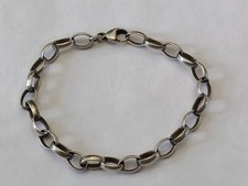 Bracelet Argent Massif 925 - 10,4 g - 20 cm Bijoux Vintage