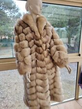 Manteau fourrure renard Bleu