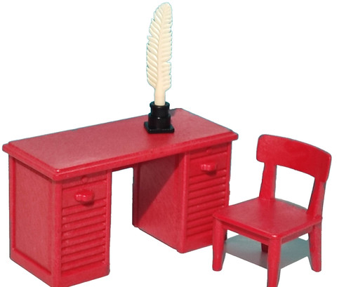 Table playmobil chaise rouge - playmobil,