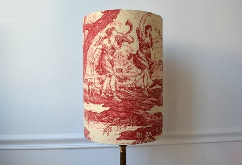 Abat jour tissu toile jouy - toile,