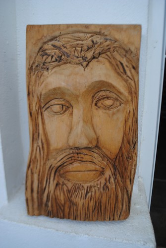 Tete jesus christ sculptée - jesus, en