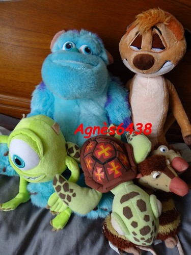 Lot peluches disney monstres - peluches,