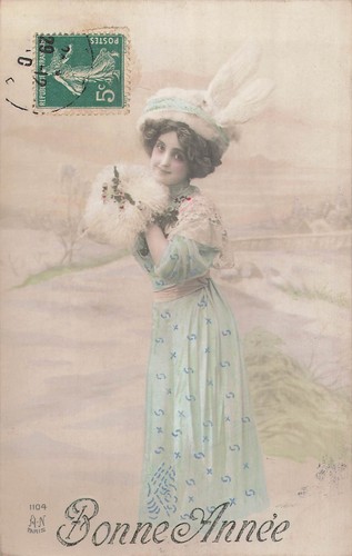 Bonne annee femme elegante - bonne,