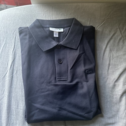 Polo lacoste bleu regular fit - polo,