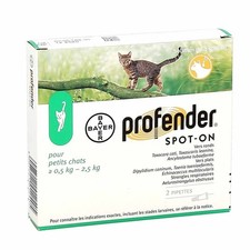 BOITE DE 2 PIPETTES VERMIFUGE SPOT-ON POUR PETITS CHATS DE MOINS DE 2.5KG