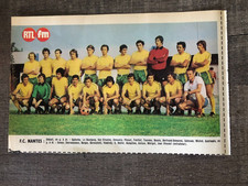 vintage grande fiche papier )) FC NANTES 1976/77