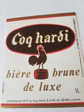 Etiquette bière COQ HARDI
